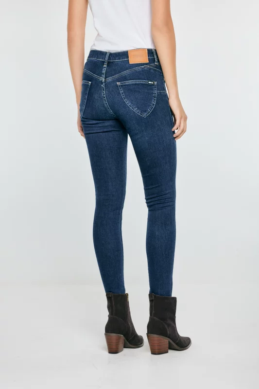 Jeansy damskie push up niebieskie Amela 359