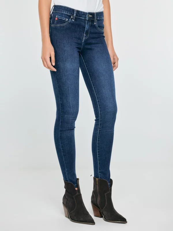 Jeansy damskie push up niebieskie Amela 359
