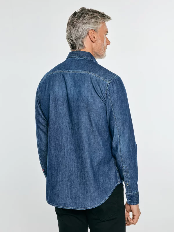 Koszula męska jeansowa granatowa Chuck 577