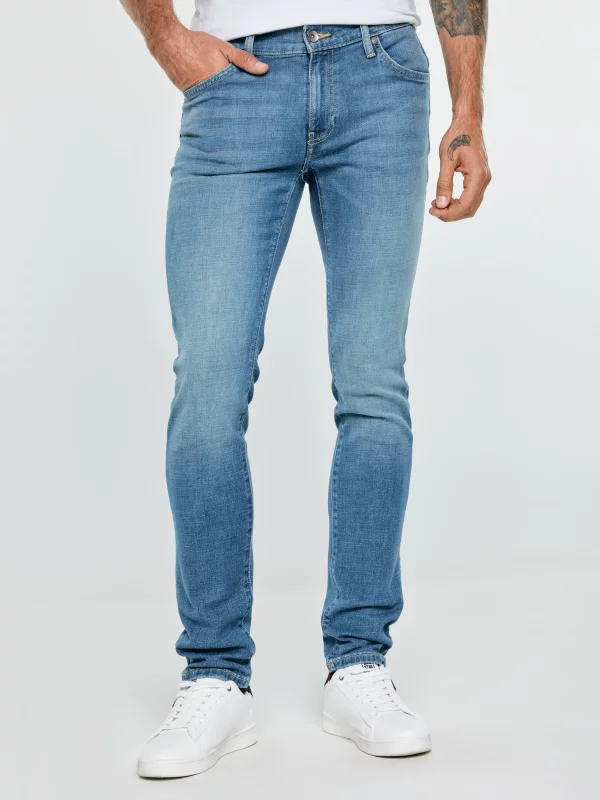 Jeansy męskie skinny niebieskie Jeffray 266
