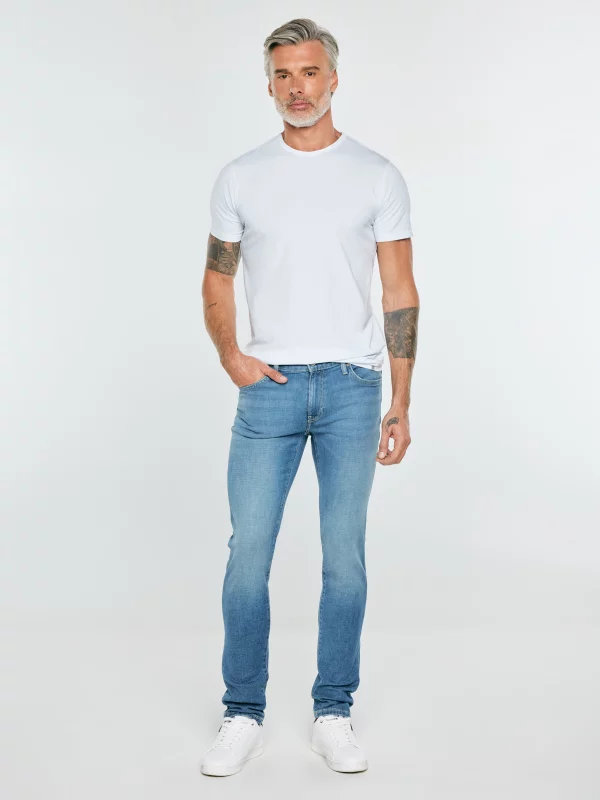 Jeansy męskie skinny niebieskie Jeffray 266