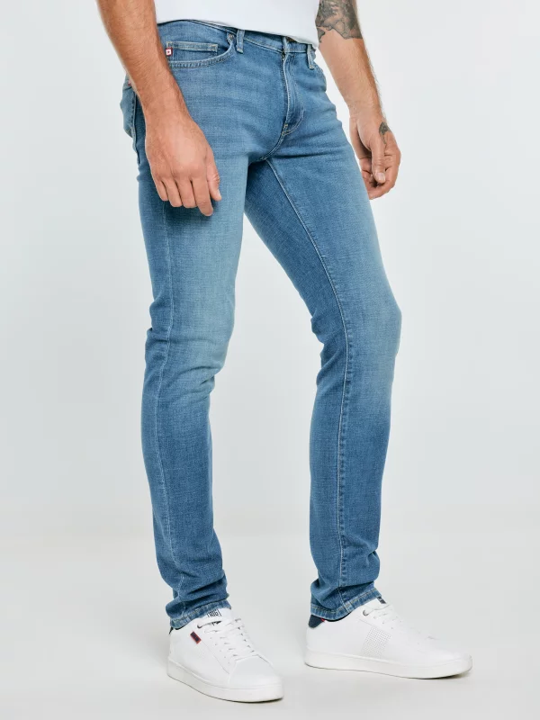 Jeansy męskie skinny niebieskie Jeffray 266