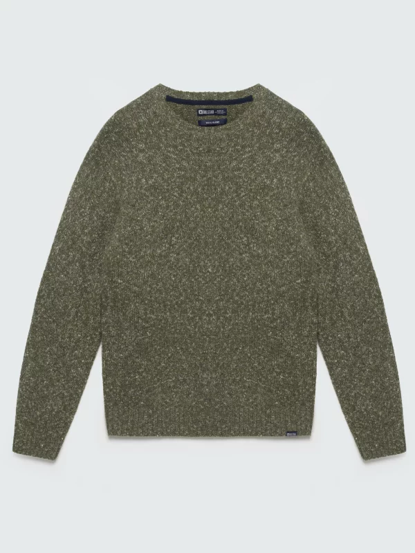 Sweter męski z wełną khaki Stanley 303