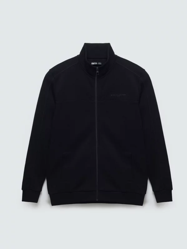 Bluza męska rozpinana ze stójką czarna Wlador 906