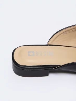 Klapki damskie eleganckie czarne NN274A076 906 - Kolor