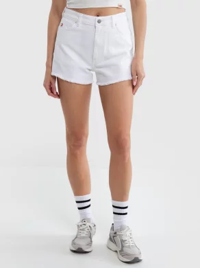 JEEP★LADY'S_Bermuda White Jeans Women's Denim shorts | White | Diesel