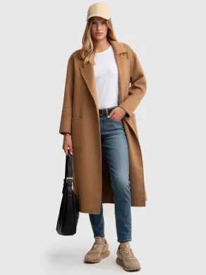 Ciemnoniebieskie jeansy damskie tapered bawełniane Maggie